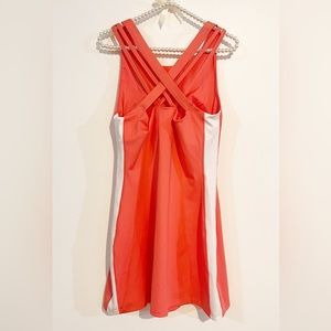 Nicole Miller Sport Coral Crisscross Back Sports Dress NWT